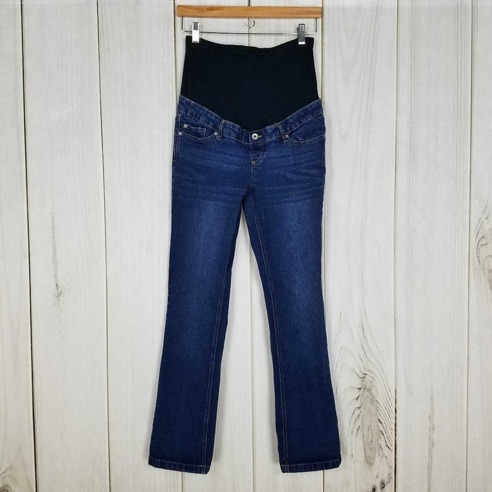 Planet Motherhood Maternity Pregnancy Straight Leg Jeans